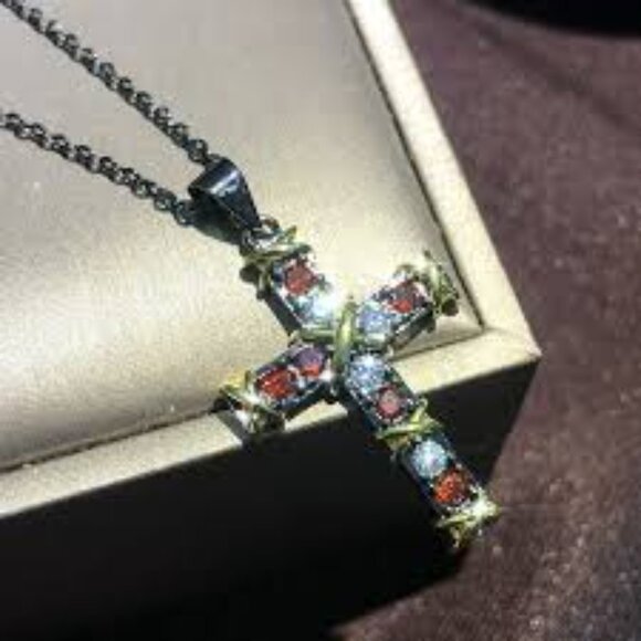 Unisex 925 Sterling Silver Plated Luxury Cross - Picture 11 of 13